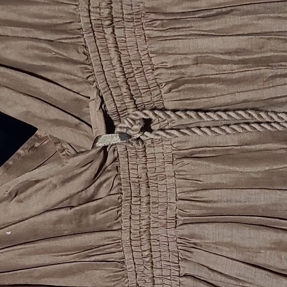 Banana republic embroidered empire waist dress sz 2 - Picture 4 of 8